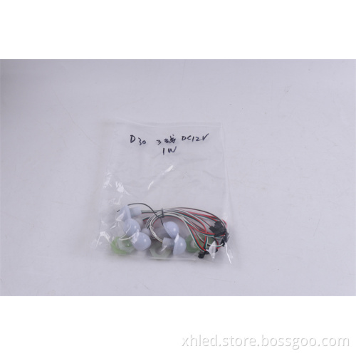 RGB DC12V Auto-Program LED Pixel IP67 DMX512 Color Point Light for Outdoor Amusement Park Lighting